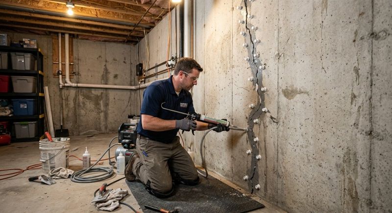 Basement Crack Repair in Woodland Park, CO