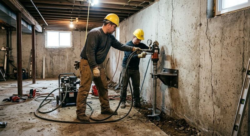 Basement Stabilization in Woodland Park, CO