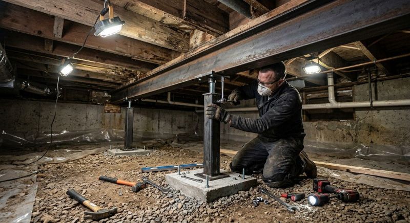 Crawlspace Structural Repair in Woodland Park, CO