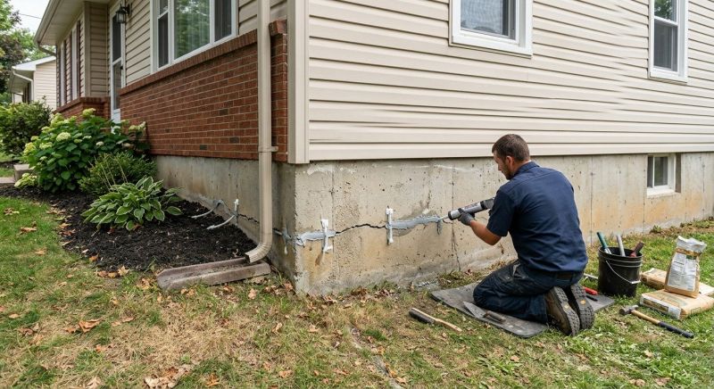 Foundation Crack Sealing in Woodland Park, CO