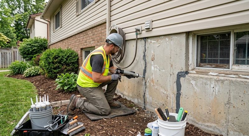 Foundation Crack Sealing in Woodland Park, CO