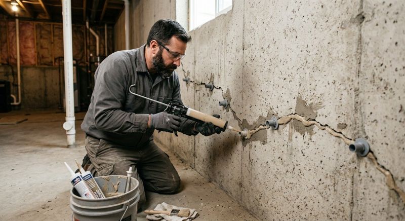 Foundation Crack Sealing in Woodland Park, CO
