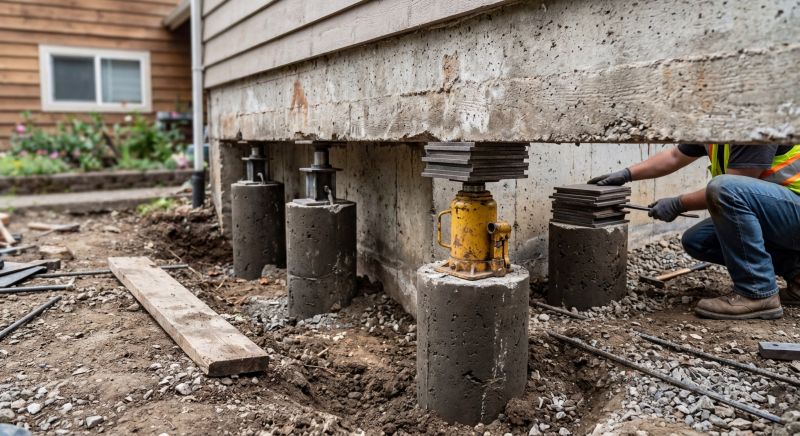 Foundation Pier Leveling in Woodland Park, CO