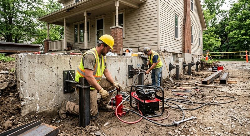 Foundation Stabilizing in Larkspur, CO