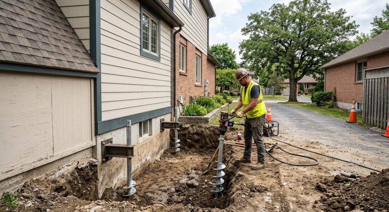Helical Piers Installation in Woodland Park, CO