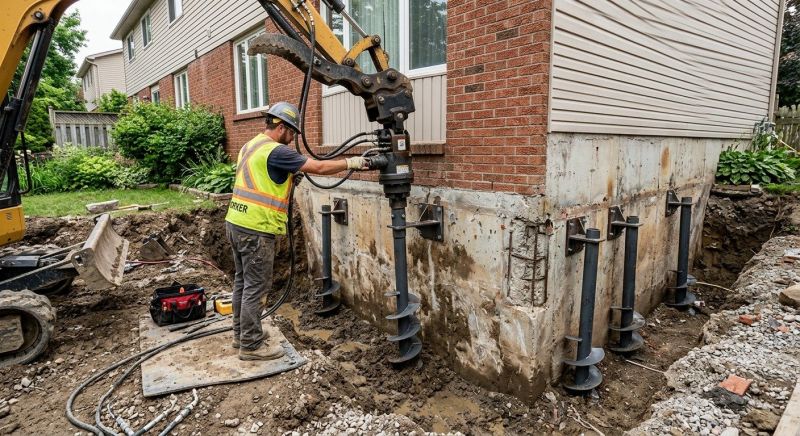 Helical Piers Installation in Woodland Park, CO