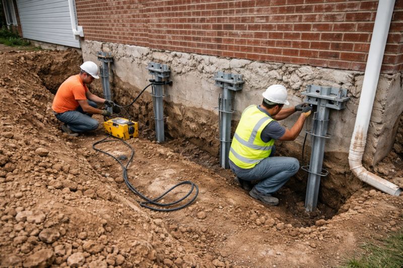 Helical Piers Installation in Woodland Park, CO