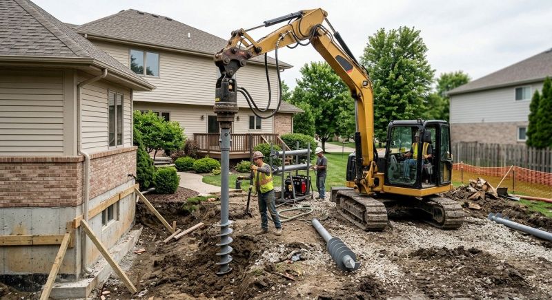 Helical Pile Installation in Woodland Park, CO