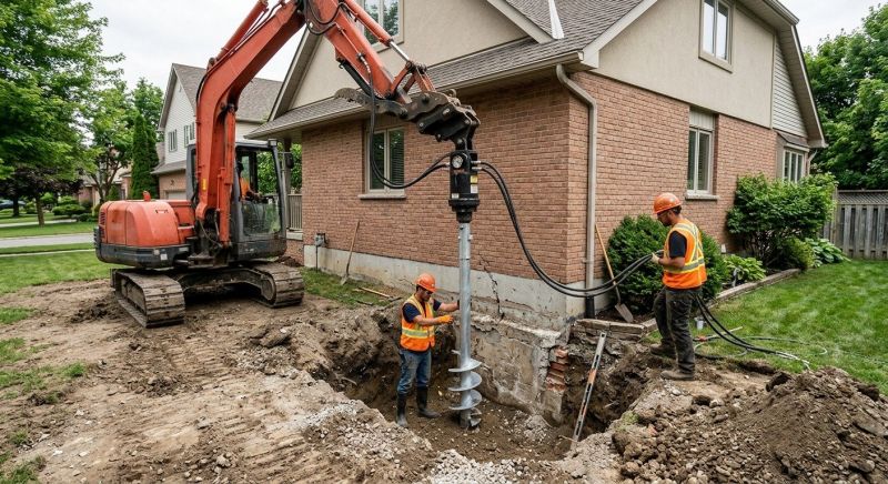 Helical Pile Installation in Woodland Park, CO