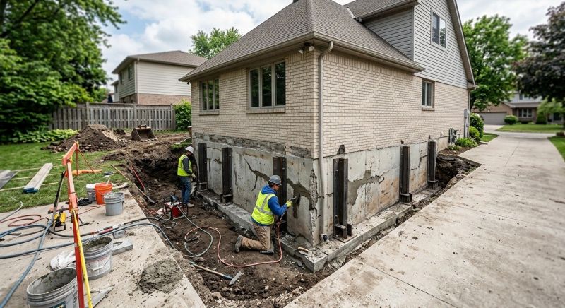 Sinking Foundation Repair in El Paso County, CO